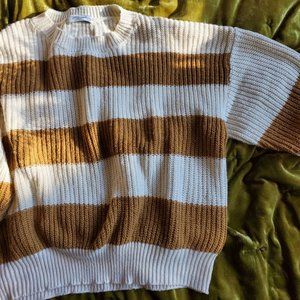 Crop Knit Pullover Sweater